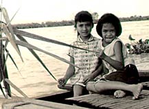 Diana Limjoco and Vivian Limjoco Tioseco circa 1956