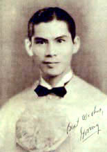 Gregorio Limjoco II at his graduation from University of Sto. Tomas, Philippines