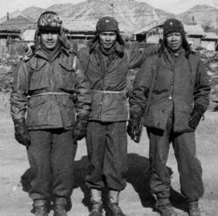 top right:  Gregorio A. Limjoco II, Jr. during the Korean War.  Taken in Korea.