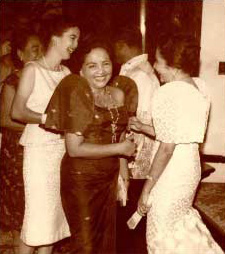 Bottom: L to R:  Helen, Mrs. Cabangbang, First Lady Mrs. Carlos P. Garcia.