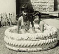 L to R: Diana Limjoco and Connie Velarde as Children