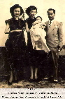 DjL with Aurora Quezon and then Congressman Jose Laurel, Jr. her godparents at baptism