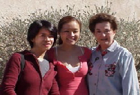 Uchiee, her daughter Denise and aunty Helen Limjoco in Tucson AZ 2004-