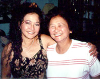 Diana Limjoco and Ampy Limjoco Velarde, her aunt