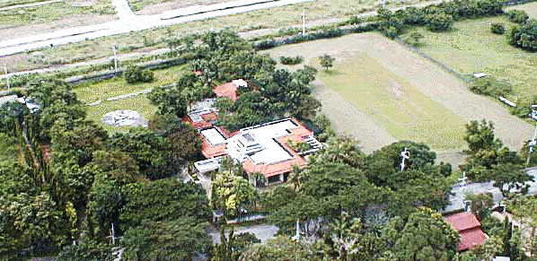 Alex's house from the air.