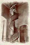 Staircase to bell tower in Batangas Basilica taken by DjL mid 70’s